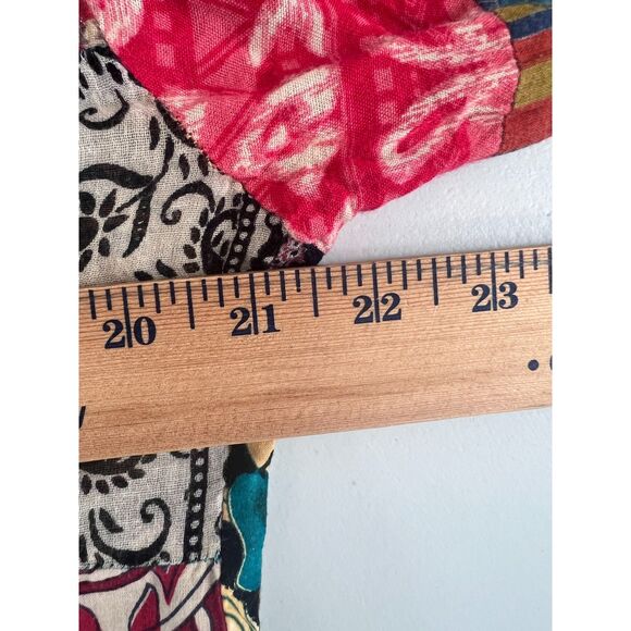 Gypsy Made From The Earth Women's Boho Patchwork Long Sleeve Top Size M - Picture 7 of 11